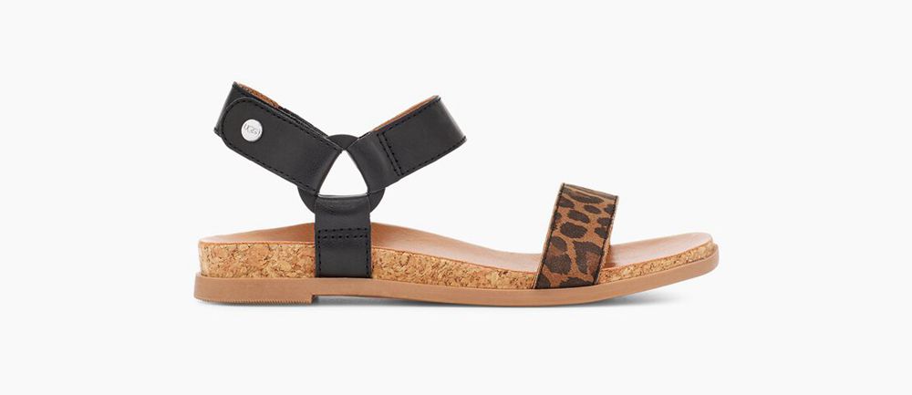 Ugg Sandals Canada - Ugg Kids' Rynell Leopard Brown